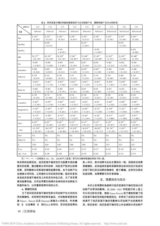 股价波动_政策不确定性与创新产出_省略_17年沪深A股上市公司的数据检验_陈雪__页面_6